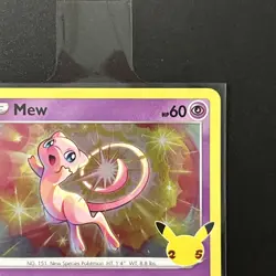 2021 Mew Holo Rare Pokemon TCG Celebrations Card 011/025 Nm/lp - Image 3