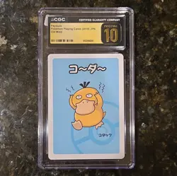 Pokemon TCG Psyduck Old Maid Pokemon Playing Cards JP 2019 CGC Pristine 10 468 - Image 1
