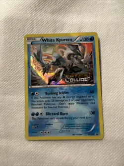 White Kyurem Holo Sealed Prerelease Fates Collide Black Star Promo XY128 Pokemon - Image 1