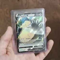 Snorlax V Sword & Shield Base Set 141/202 Holo Ultra Rare Pokemon TCG NM - Image 3