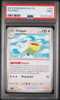 2023 POKEMON PAL EN-PALDEA EVOLVED #159 PELIPPER PSA 9 - Image 1