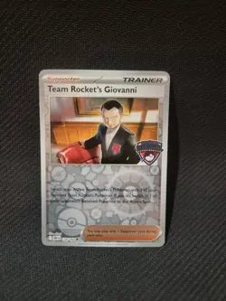 Team Rocket's Giovanni Regional Championship Promo 174/182 Rev Holo NM Pokemon - Image 1