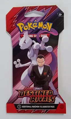 2025 Pokemon TCG Scarlet & Violet Destined Rivals Sealed Booster Pack Mew-Two - Image 1