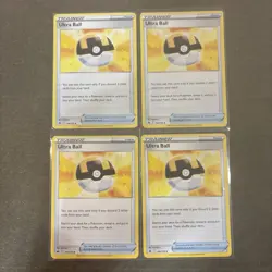 4x Ultra Ball 146/159 x4 - Crown Zenith - Pokemon TCG - Playset - NM - Image 1