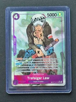 ST10-010 Trafalgar Law One Piece Card Game OP07 Treasure Rare English NM - Image 1