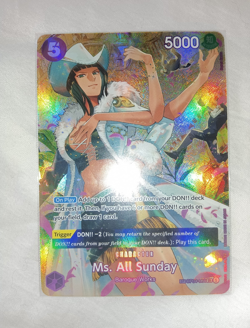 Bandai One Piece CCG Ms. All Sunday OP04-064 SP Parallel Alt Art Foil EN - Image 1