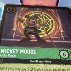 FOIL Disney Lorcana - Mickey Mouse Artful Rogue - 88/204 - Super Rare FOIL - Image 3