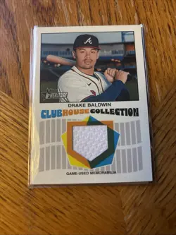 Drake Baldwin RC 2025 Topps Heritage HN Clubhouse Collection - Jersey - Braves - Image 1