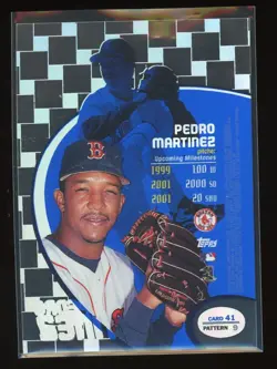 1998 Topps Tek Pedro Martinez #41 Pattern 9 Boston Red Sox - Image 2