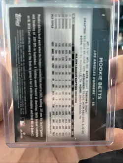 2026 Topps Chrome Black MOOKIE BETTS /150 Blue Dodgers Refractor Baseball Card - Image 2