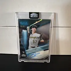 2026 Topps Chrome Black Bubba Chandler PIT Pirates CBA-BC Blue /150 Rookie Auto - Image 1