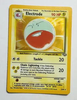 1999 Pokemon Jungle Electrode 2/64 Holo Rare WOTC Vintage Trading Card - Image 1