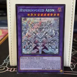 1st Edition Hyperinvoked Aeon Secret Rare CORI-EN033 Yugioh Card - Image 1