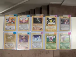 Pokemon Card Lot (A) - Vintage 1st Edition | Holo Hitmonlee Light Dragonair - Image 1