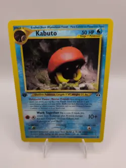 Pokemon Kabuto 56/75 Neo Discovery 1ST EDITION Vintage Card 2001 WOTC Common NM - Image 1