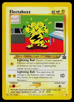 Pokemon Card - Electabuzz Wizards Black Star Promos 46 Promo - Image 1