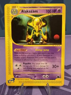 Alakazam Skyridge Non-Holo Rare Card 2/144 NM - Image 1