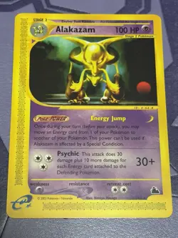 Alakazam Skyridge Non-Holo Rare Card 2/144 NM - Image 3