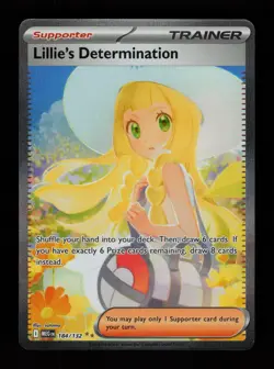 Lillie's Determination 184/132 Holo Mega Evolution Pokemon Cards - Image 1