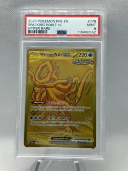 2025 POKEMON SV PRISMATIC EVOLUTIONS PRE EN #178/131 WALKING WAKE EX HR PSA 9 - Image 1