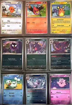 Nm 25 Card Lot from Perfect Order Including Gengar, Luxray, Dendenne + more - Image 1