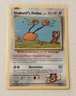 Pokemon TCG Imakuni's Doduo Secret Rare Card 112/108 XY Evolutions - Image 1