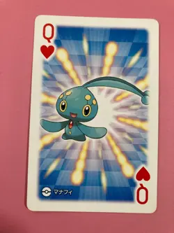 Manaphy pokemon Playing Poker Card pokeball Nintendo Japanese Very Rare - Image 2