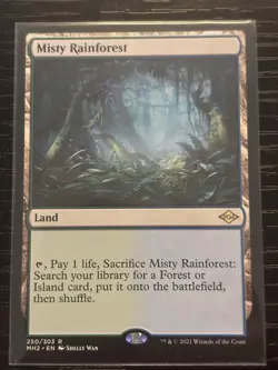 Wizards of the Coast Misty Rainforest Modern Horizons 2 Rare Land MINT - Image 3