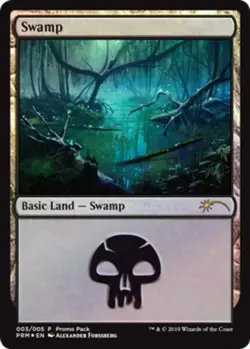 Swamp - 003/005 - Foil - Promo Pack NM, English MTG Promo Pack: Core Set 2020 - Image 1