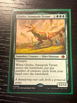 Wizards of the Coast Ghalta, Stampede Tyrant LCI Mythic Regular 185 Eng MINT - Image 1