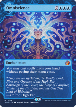 MTG Omniscience - 0024 - Wilds of Eldraine: Enchanting Tales (WOT) NM - Image 1