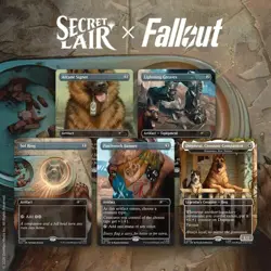 Magic The Gathering Secret Lair Drop: Secret Lair x Fallout: Greet the Dog - - Image 1