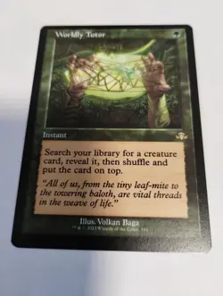 MTG Magic the Gathering Worldly Tutor (353/521) Dominaria Remastered NM- Retro - Image 1