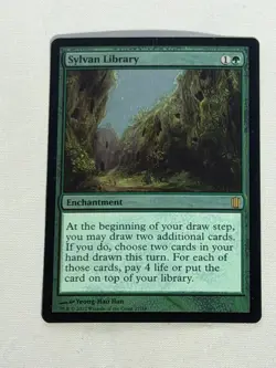 MTG FOIL Sylvan Library Commander's Arsenal Magic the Gathering - Image 1