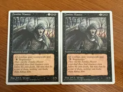 2x MTG Zombie Master Fourth Edition Magic the Gathering English - Image 1