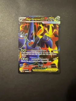 Mega Heracross ex 108/094 Ultra Rare Phantasmal Flames Near Mint - Image 1