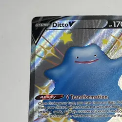 Ditto V - Shining Fates - Shiny Full Art Holo Rare - NM SV118/SV122 - Pokemon - Image 2