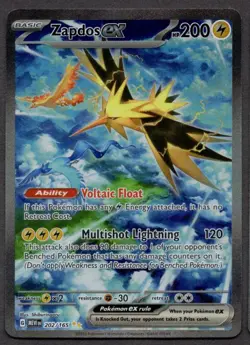 Zapdos ex 202/165 151 - Holo Pokemon NM/M (Special Illustration Rare) - Image 1