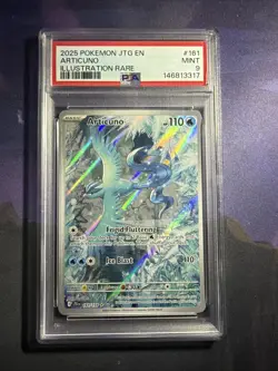 Pokemon TCG Articuno Journey Together 161/159 PSA 9 - Image 1