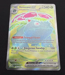 Pokemon TCG Venusaur ex Ultra Rare Full Art Holo SV 151 ENG 340HP 182/165 - Image 2