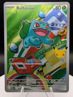 Pokemon TCG: First Partner: Mega MEP 037: Bulbasaur Black Star Promo (NM) - Image 1