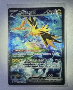 Zapdos EX 202/165 Pokemon Scarlet & Violet 151 SIR/SAR Holo Full Art NM/M - Image 1