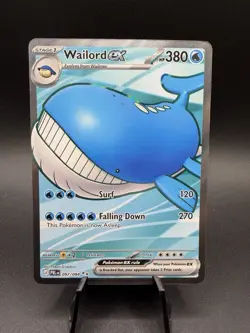 Wailord ex 097/084 Pitch Black Full Art Ultra Rare Pokemon TCG NM - Image 1