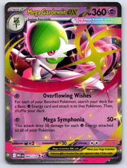 Mega Gardevoir ex 060/132 Pokemon Mega Evolution Holo NM/LP - Image 1