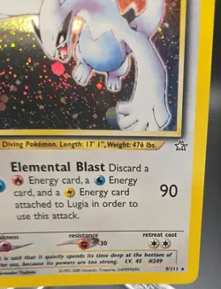 Lugia - 9/111 - Pokemon Neo Genesis Unlimited Holo Rare Card WOTC NM - Image 4