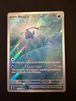 Pokemon Phione 175/167 Twilight Masquerade Illustration Rare Holo NM - Image 1