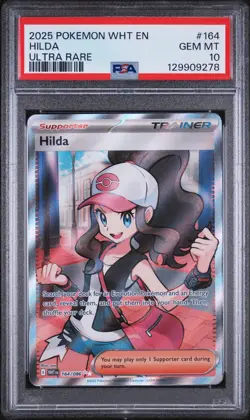 Hilda 164/086 Ultra Rare Wht En-White Flare Pokemon PSA 10 - Image 1