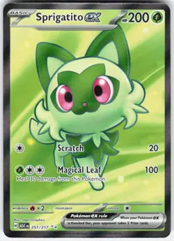 Sprigatito ex 251/217 Ultra Rare Ascended Heroes Pokemon Holo - Image 1