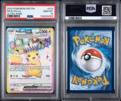Pokemon Pikachu ex 219/191 Sv08: Surging Sparks Holo PSA 10 - Image 1