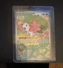 Pokemon Shaymin 185/182 Sv10 Destined Rivals Illustration Rare Holo EN 2025 - Image 1
